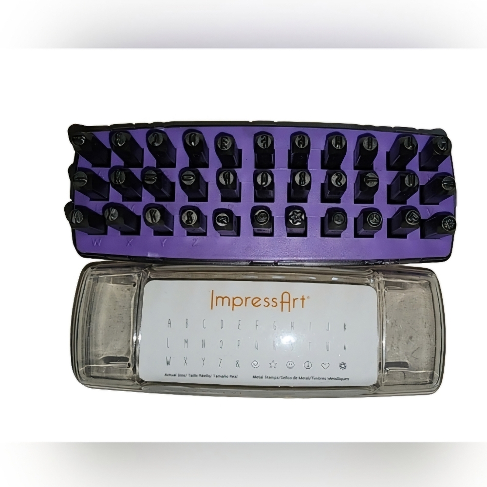 Jewelry Stamping Letters, Symbols, Hammer & Texture Tool Set